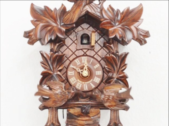 Horloge à Coucou De La Forêt-Noire Adolf Herr - Quartz, 5 Feuilles