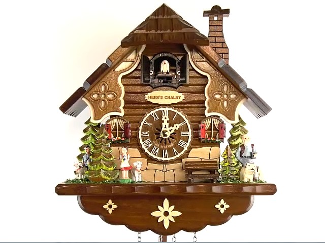 クォーツ式鳩時計 シュヴァルツヴァルド（黒い森）の家 - クォーツ式鳩