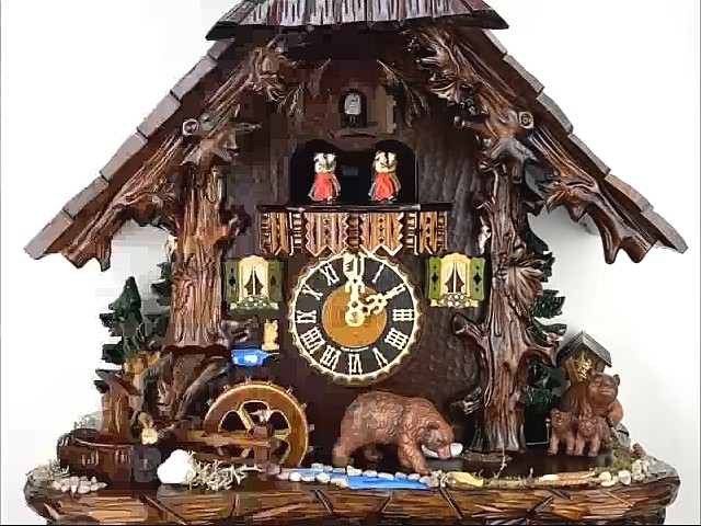 鳩時計 シュヴァルツヴァルド（黒い森）の家、クマ - 8日巻