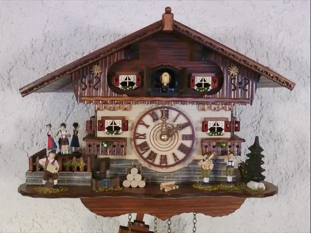 Horloge coucou à quartz Maison Suisse avec musique, piles incluses TU 4226 QM